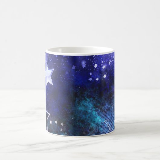 Mug Arrière - plan spatial avec étoiles (Centre)