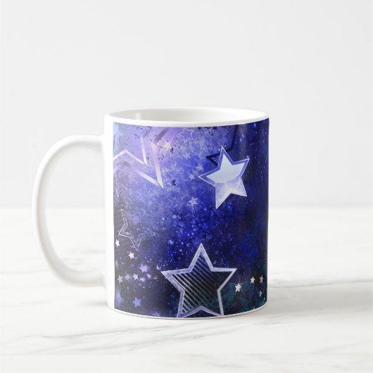 Mug Arrière - plan spatial avec étoiles (Gauche)