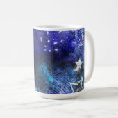 Mug Arrière - plan spatial avec étoiles (Devant droit)