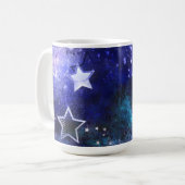 Mug Arrière - plan spatial avec étoiles (Devant gauche)