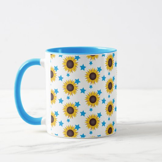 Mug Arrière - plan Sun Flowers (Gauche)