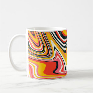 Mug Arrière - plan super psychédélique. Abstrait color