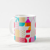 Mug Arrière - plan tendance aux formes simples. Geo co (Devant gauche)