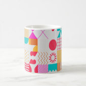 Mug Arrière - plan tendance aux formes simples. Geo co (Centre)