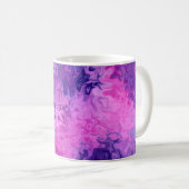 Mug Arrière - plan texture motif violet (Devant droit)