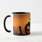 Mug Arrière - plan thématique d'Halloween effrayant (Gauche)