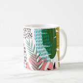 Mug Arrière - plan tropical motif sans couture avec Mo (Devant droit)