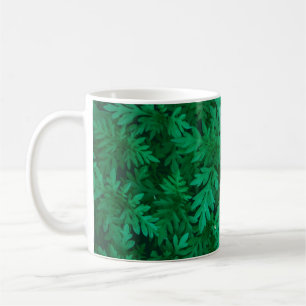 Mug Arrière - plan vert naturel de feuille vert abstra
