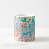 Mug arrière - plan vintage Abstrait avec pai multicolo (Centre)