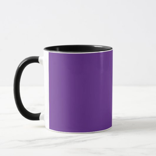 Mug arrière - plan violet avec bordure blanche (Gauche)