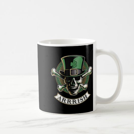 Mug Arrish Irish Rate St Patricks Day, Rate Men Funny  (Droite)