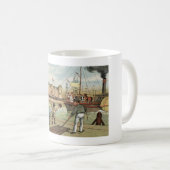Mug Arrivée de cru néerlandais de St Nick de (Devant droit)