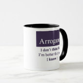 Mug Arrogance (Devant droit)