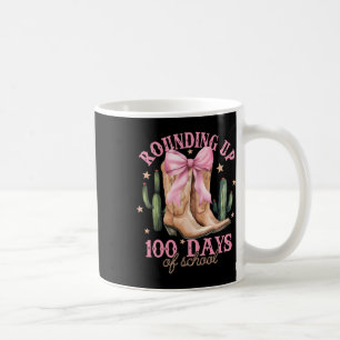 Mug Arrondi à 100 jours d'école ruban rose Coquette T