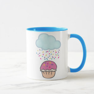 Mug Arrosage de paillettes sur Cupcake