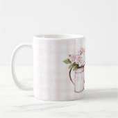 Mug Arrosoir Fleurs Blanches Roses Roses (Gauche)