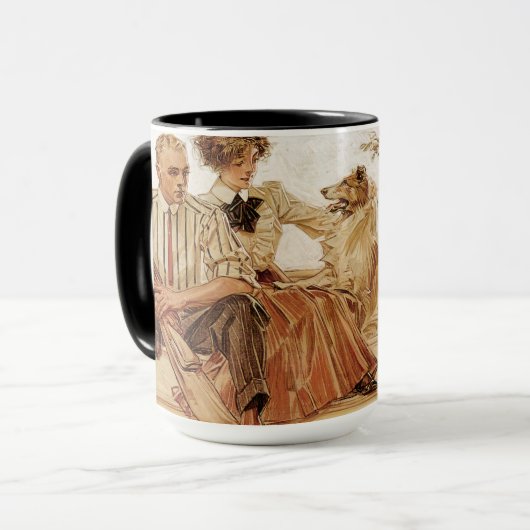 Mug Arrow Collar advertisement, 1910 by Leyendecker (Devant gauche)