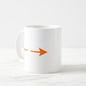 Mug Arrow Orange Broken MUSÉE Zazzle Cadeaux (Devant gauche)