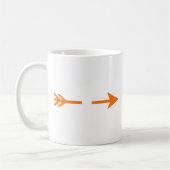 Mug Arrow Orange Broken MUSÉE Zazzle Cadeaux (Gauche)