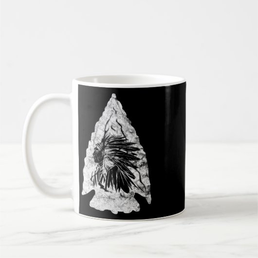 Mug Arrowhead Hunter Indian Chief Relic Hunter Native (Gauche)