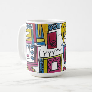 Mug Art à l'aquarelle moderne illusoire-fantaisiste