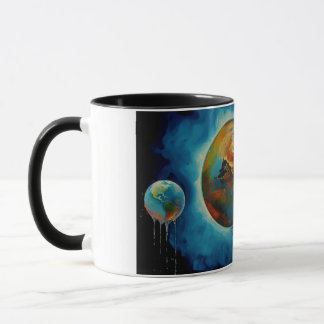 Mug art abstrait