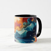 Mug Art abstrait (Devant droit)