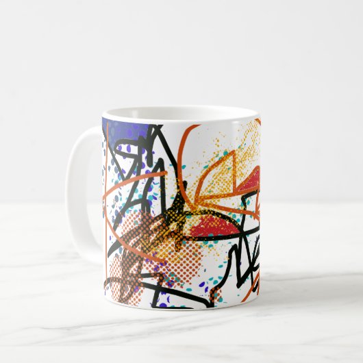 Mug Art Abstrait (Devant gauche)