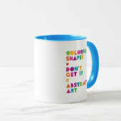 Mug Art abstrait (Devant droit)