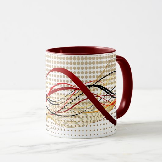 Mug Art Abstrait 33A (Devant droit)
