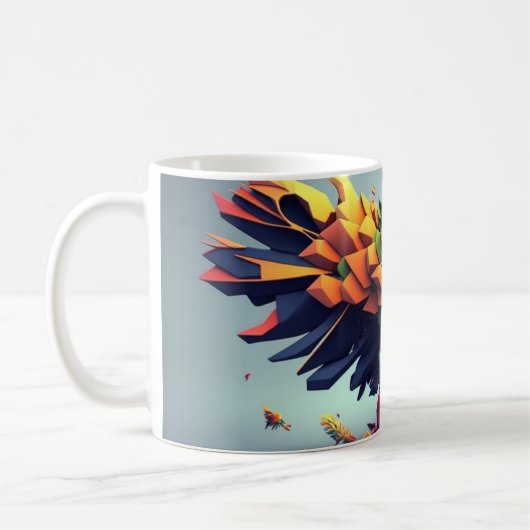 Mug art abstrait Aigle (Gauche)