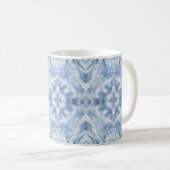 Mug Art abstrait aquarelle bleu ombré (Devant droit)