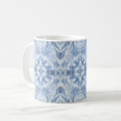 Mug Art abstrait aquarelle bleu ombré (Devant gauche)