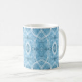 Mug Art abstrait aquarelle bleu Push (Devant droit)