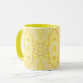 Mug Art abstrait aquarelle jaune clair de viaduc (Devant gauche)
