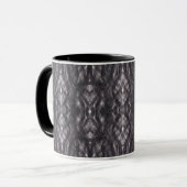 Mug Art abstrait aquarelle noir  (Devant gauche)
