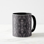 Mug Art abstrait aquarelle noir  (Devant droit)