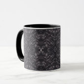 Mug Art Abstrait Aquarelle Noir Mort (Devant gauche)