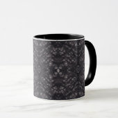 Mug Art Abstrait Aquarelle Noir Mort (Devant droit)