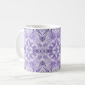 Mug Art abstrait aquarelle violet clair ombré (Devant gauche)