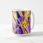 Mug Art Abstrait audacieux et expressif (Devant droit)