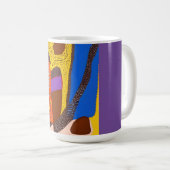 Mug Art Abstrait autochtone Vol 09 (Devant droit)