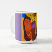 Mug Art Abstrait autochtone Vol 09 (Devant gauche)