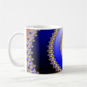 Mug ART Abstrait - bleu spiral jaune (Gauche)
