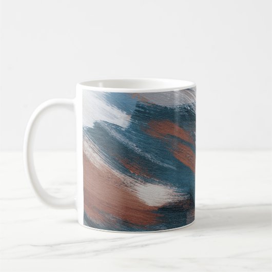 Mug Art Abstrait : Brush Strokes Versatile. (Gauche)