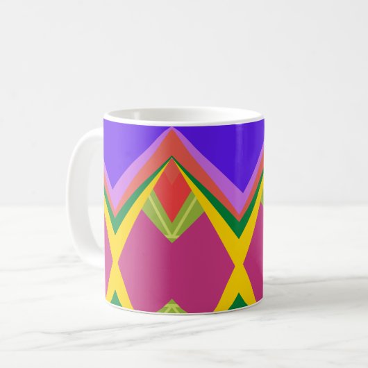 Mug Art abstrait coloré (Devant gauche)