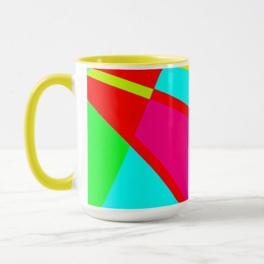Mug Art Abstrait coloré (Gauche)