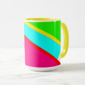 Mug Art Abstrait coloré (Devant droit)