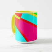 Mug Art Abstrait coloré (Devant gauche)