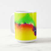 Mug Art Abstrait coloré amusant (Devant gauche)